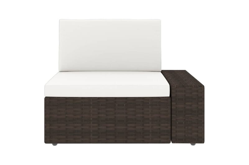 Loungesæt Til Haven 6 Dele Polyrattan Brun - Brun - Havemøbler - Loungemøbler - Loungesæt