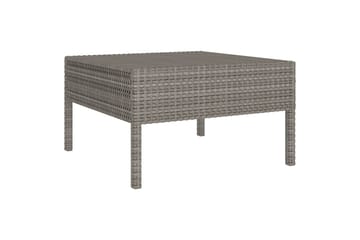 loungesæt til haven 8 dele med hynder polyrattan grå - Grå - Havemøbler - Loungemøbler - Loungesæt