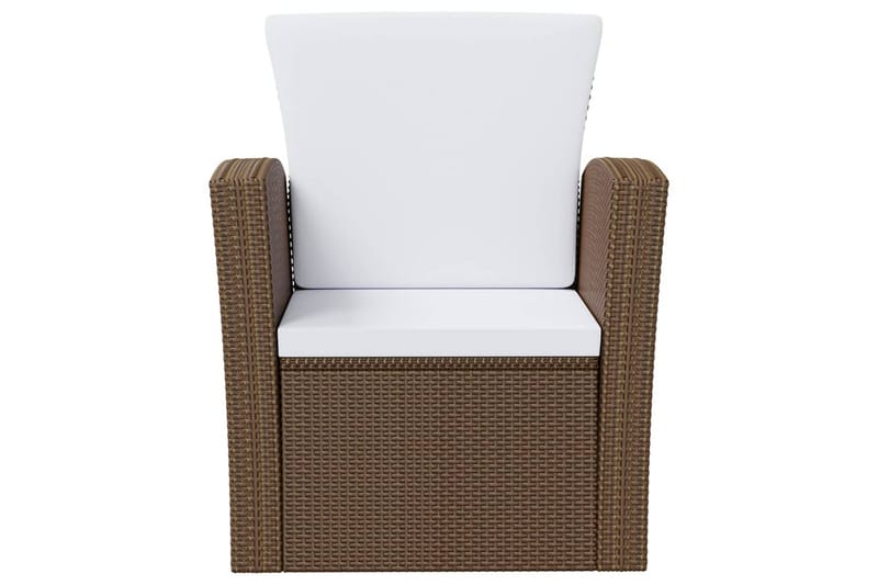 loungesæt til haven 8 dele med hynder polyrattan brun - Brun - Havemøbler - Loungemøbler - Loungesæt