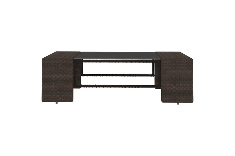 Loungesæt Til Haven 8 Dele Polyrattan Brun - Brun - Havemøbler - Loungemøbler - Loungesæt