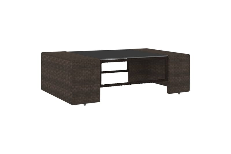 Loungesæt Til Haven 8 Dele Polyrattan Brun - Brun - Havemøbler - Loungemøbler - Loungesæt