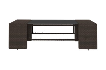 Loungesæt Til Haven 8 Dele Polyrattan Brun - Brun - Havemøbler - Loungemøbler - Loungesæt