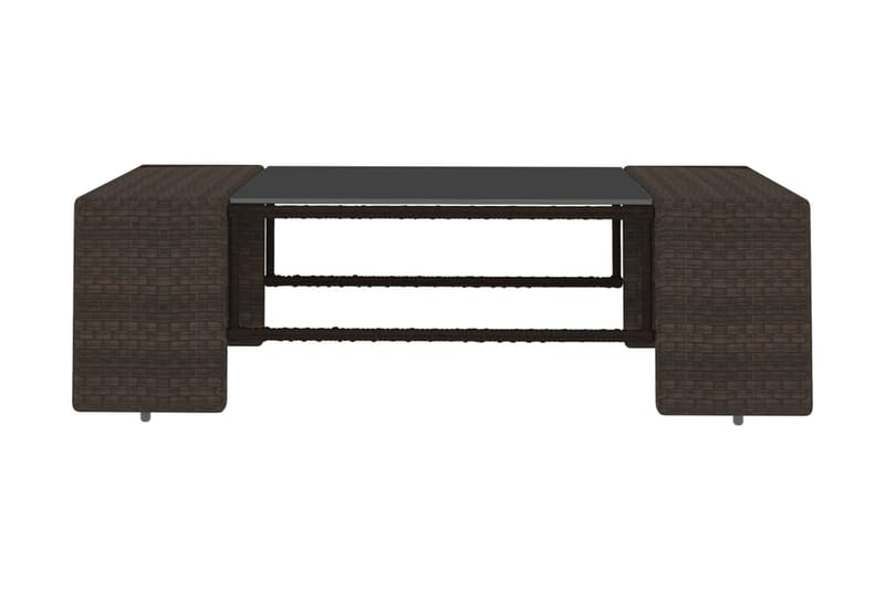 Loungesæt Til Haven 8 Dele Polyrattan Brun - Brun - Havemøbler - Loungemøbler - Loungesæt