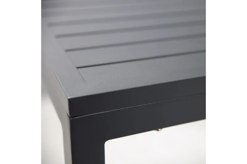 Møbelsæt ADRIAN bord og hjørnesofa Mørkegrå - Havemøbler - Loungemøbler - Loungesæt