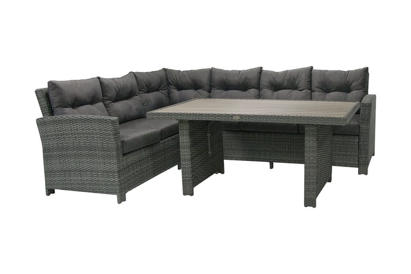 Møbelsæt PAVIA Hjørnesofa med bord og puder - Havemøbler - Loungemøbler - Loungesæt