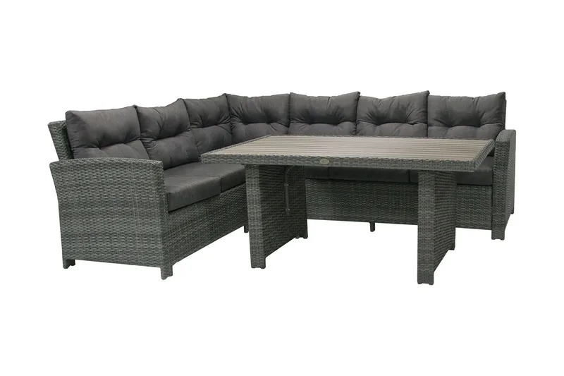 Møbelsæt PAVIA Hjørnesofa med bord og puder, undefined