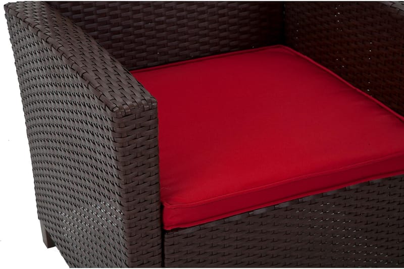 Malmo Loungesæt Polyrattan Brun - Dorel Home - Altanmøbler - Sofagrupper udendørs - Loungesæt