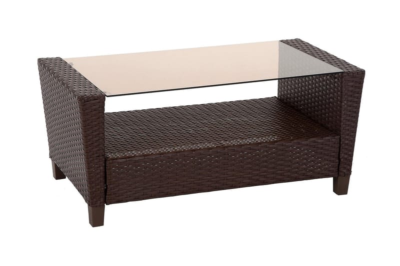 Malmo Loungesæt Polyrattan Brun - Dorel Home - Havemøbler - Loungemøbler - Loungesæt