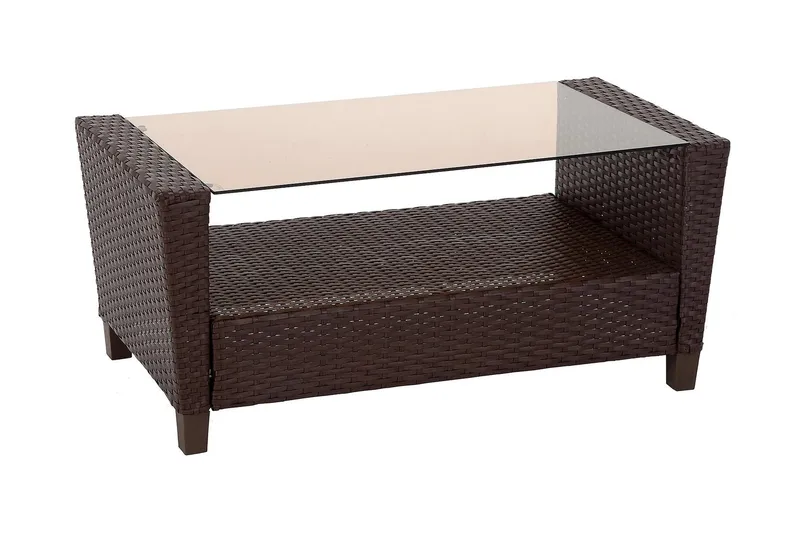 Malmo Loungesæt Polyrattan Brun - Dorel Home - Havemøbler - Loungemøbler - Loungesæt