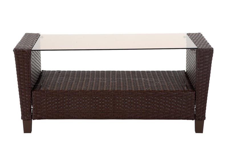 Malmo Loungesæt Polyrattan Brun - Dorel Home - Havemøbler - Loungemøbler - Loungesæt