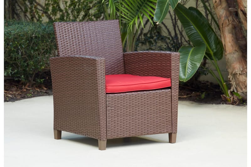 Malmo Loungesæt Polyrattan Brun - Dorel Home - Havemøbler - Loungemøbler - Loungesæt