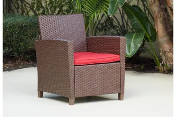Malmo Loungesæt Polyrattan Brun - Dorel Home - Havemøbler - Loungemøbler - Loungesæt