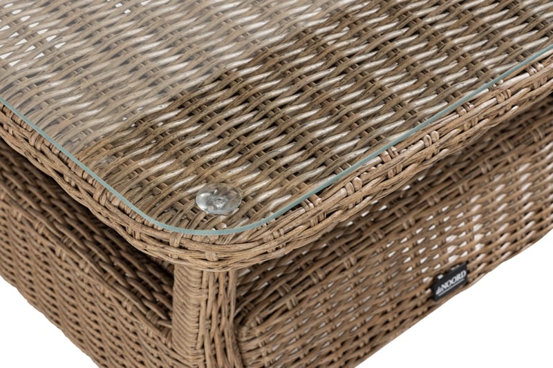 Marcus 6-Pers. Loungesæt - Grå/Natur Bord Sofa - Have - Udendørs miljø - Altan & terrasse - Altanmøbler