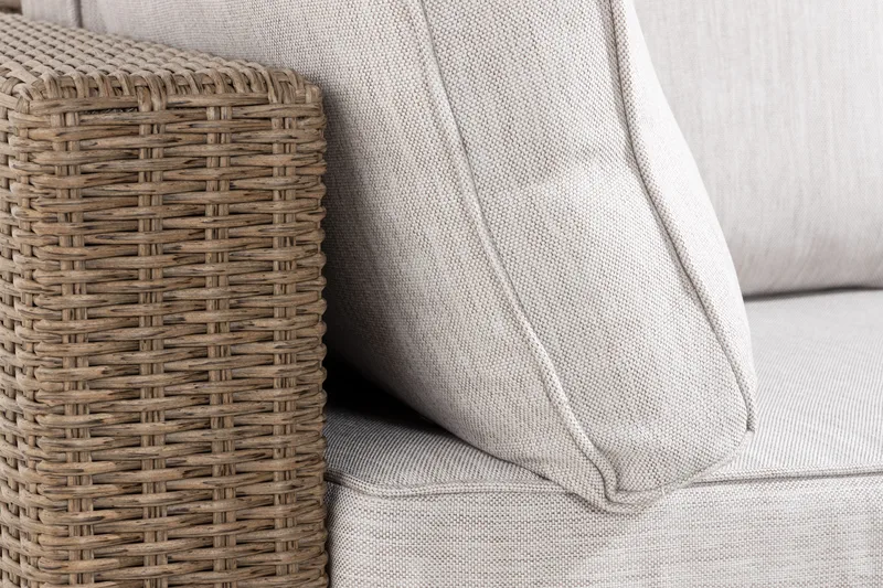 Marcus 6-Pers. Loungesæt - Grå/Natur Bord Sofa - Have - Udendørs miljø - Altan & terrasse - Altanmøbler