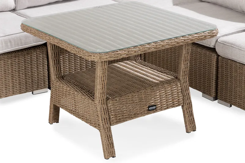 Marcus 6-Pers. Loungesæt - Grå/Natur Bord Sofa - Have - Udendørs miljø - Altan & terrasse - Altanmøbler