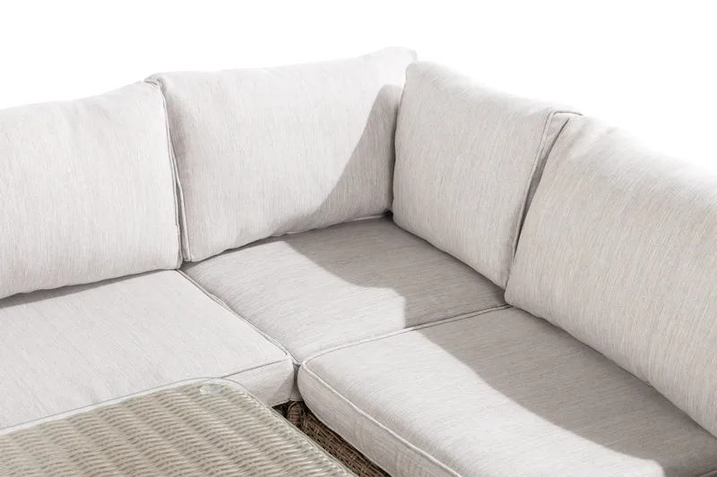 Marcus 6-Pers. Loungesæt - Grå/Natur Bord Sofa - Have - Udendørs miljø - Altan & terrasse - Altanmøbler