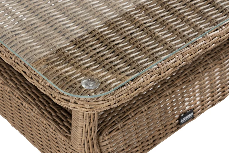 Marcus 6-Pers. Loungesæt - Grå/Natur Bord Sofa - Have - Udendørs miljø - Altan & terrasse - Altanmøbler