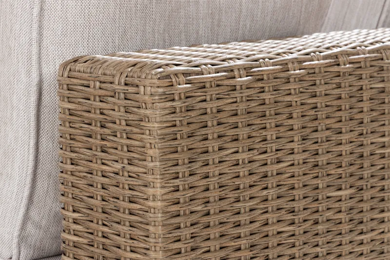 Marcus 6-Pers. Loungesæt - Grå/Natur Bord Sofa - Have - Udendørs miljø - Altan & terrasse - Altanmøbler