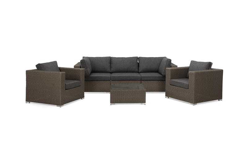 Marcus Loungesæt - Grå Bord 2 Lænestole - Sofagrupper udendørs - Loungesæt - Altanmøbler