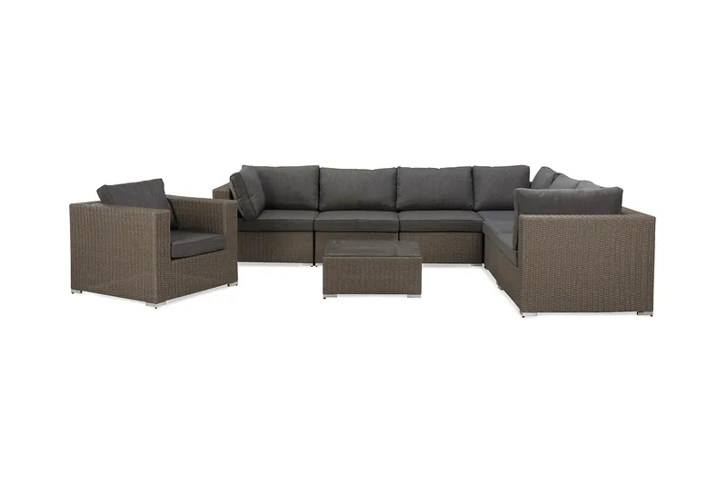 Marcus Loungesæt, Grå Bord Hjørnesofa Lænestol