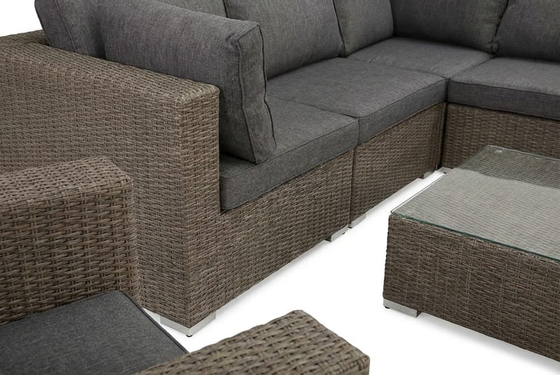 Marcus Loungesæt - Grå Bord Hjørnesofa Lænestol - Have - Udendørs miljø - Altan & terrasse - Altanmøbler