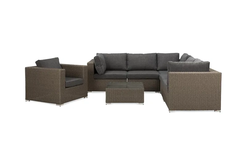 Marcus Loungesæt, Grå Bord Hjørnesofa Lænestol