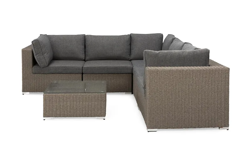 Marcus Loungesæt, Grå Bord Hjørnesofa