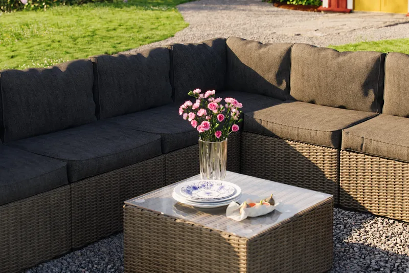 Marcus Loungesæt - Grå Bord Hjørnesofa - Have - Udendørs miljø - Altan & terrasse - Altanmøbler