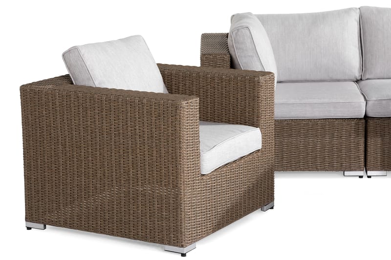 Marcus Loungesæt - Natur Bord 2 Lænestole - Altanmøbler - Sofagrupper udendørs - Loungesæt