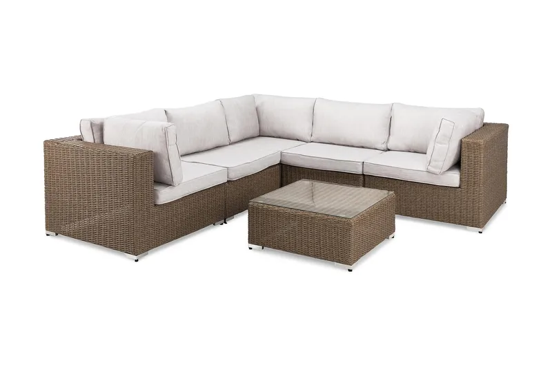 Marcus Loungesæt - Natur Bord Hjørnesofa - Have - Udendørs miljø - Altan & terrasse - Altanmøbler