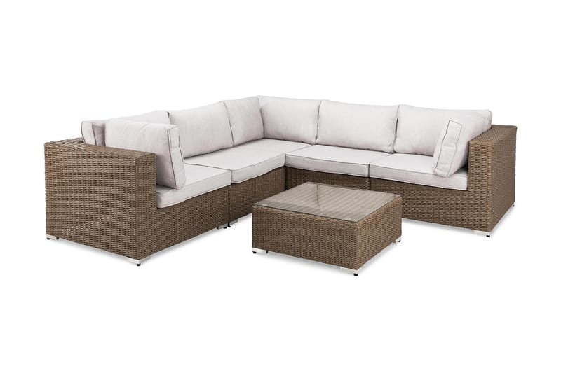 Marcus Loungesæt - Natur Bord Hjørnesofa - Have - Udendørs miljø - Altan & terrasse - Altanmøbler