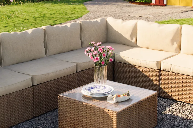 Marcus Loungesæt - Natur Bord Hjørnesofa - Have - Udendørs miljø - Altan & terrasse - Altanmøbler