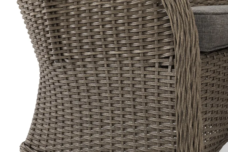 Marcus Sofagruppe 2-Pers. Ink. Lænestol - Grå - Havemøbler - Loungemøbler - Loungesæt