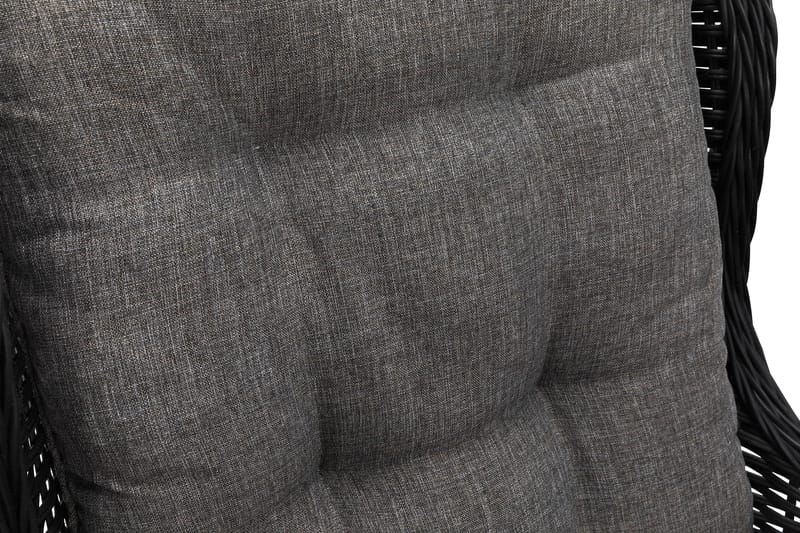 Marcus Sofagruppe 2-Pers. Ink. Lænestol - Sort - Havemøbler - Loungemøbler - Loungesæt