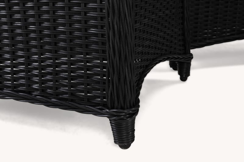 Marcus Sofagruppe 2-Pers. Ink. Lænestol - Sort - Havemøbler - Loungemøbler - Loungesæt