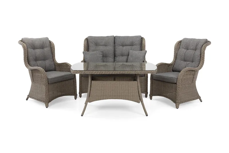 Marcus Sofagruppe 2-Pers. Ink. Lænestol, Grå