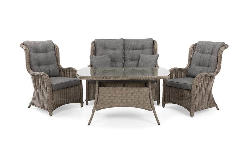 Marcus Sofagruppe 2-Pers. Ink. Lænestol, Grå