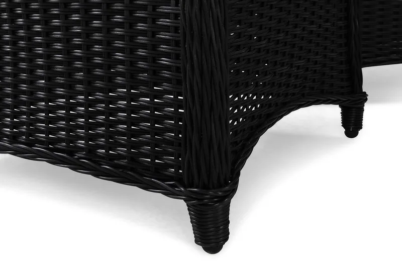 Marcus Sofagruppe 3-Pers. Ink. Lænestol - Sort - Havemøbler - Loungemøbler - Loungesæt