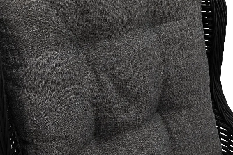 Marcus Sofagruppe 3-Pers. Ink. Lænestol - Sort - Havemøbler - Loungemøbler - Loungesæt