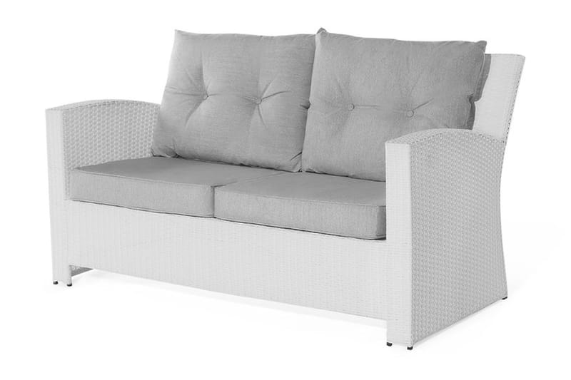 Marino Loungegruppe 146 cm - Hvid - Altanmøbler - Sofagrupper udendørs - Loungesæt