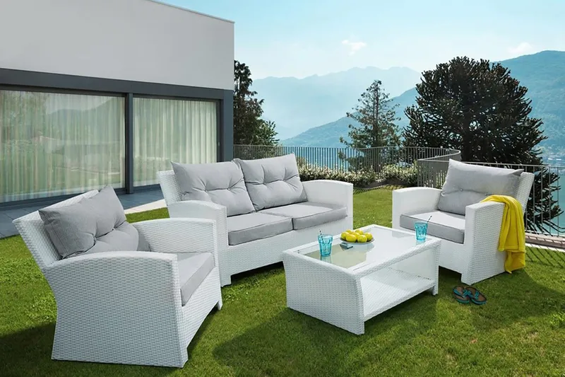 Marino Loungegruppe 146 cm, Hvid