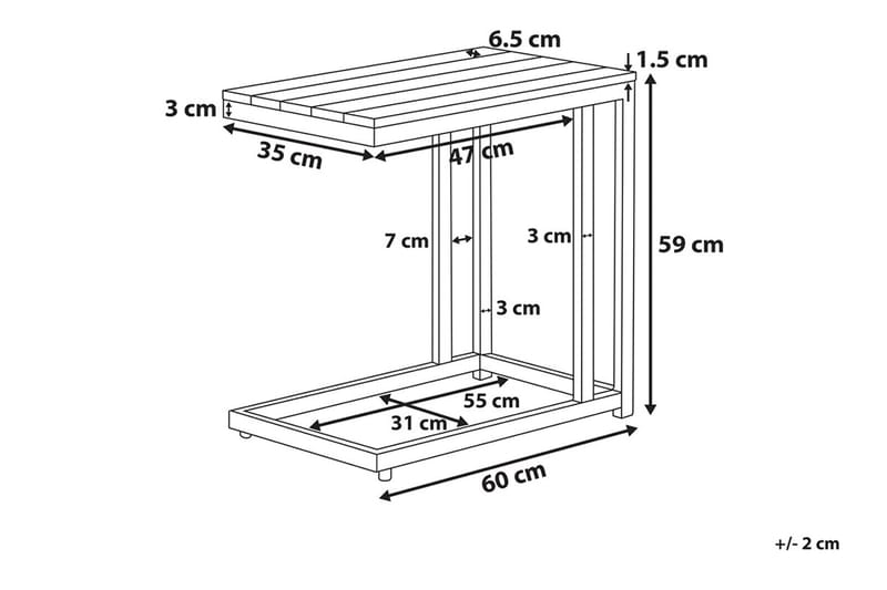 Messina Loungegruppe 147 cm - Hvid - Altanmøbler - Sofagrupper udendørs - Loungesæt