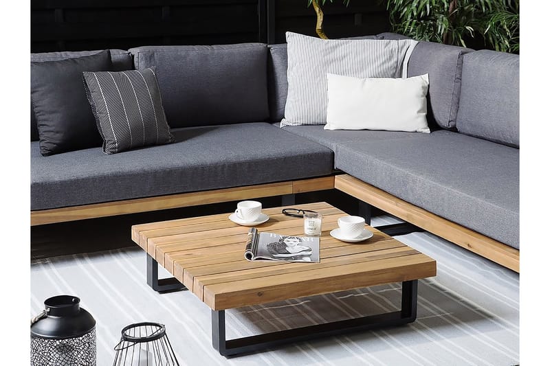Mykonos Loungegruppe 256 cm - Træ / natur - Altanmøbler - Sofagrupper udendørs - Loungesæt