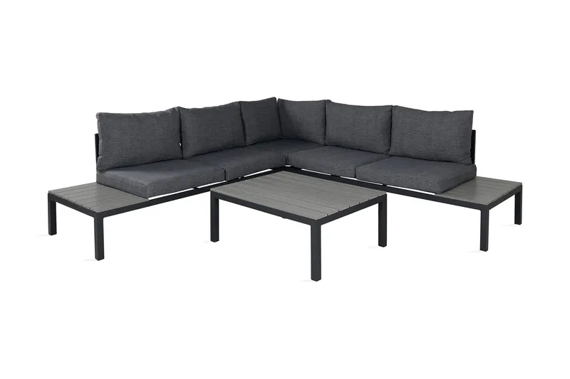 Odense Loungesæt med Hynder, Sort