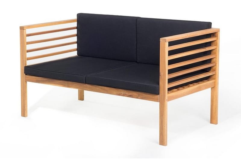 Pacific Loungegruppe 130 cm - Træ / natur - Altanmøbler - Sofagrupper udendørs - Loungesæt