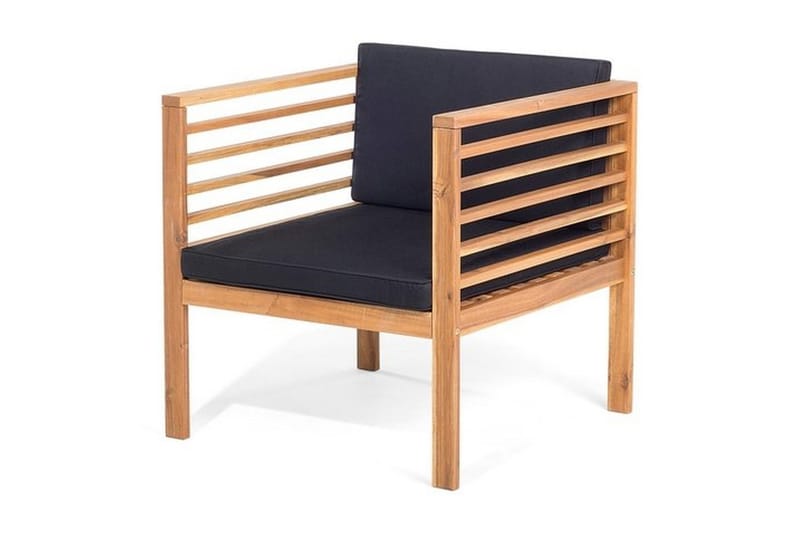 Pacific Loungegruppe 130 cm - Træ / natur - Havemøbler - Loungemøbler - Loungesæt