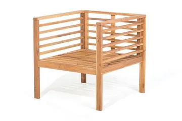 Pacific Loungegruppe 130 cm - Træ / natur - Havemøbler - Loungemøbler - Loungesæt