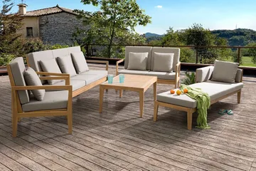 Pataja Loungegruppe 197 cm - Grå - Havemøbler - Loungemøbler - Loungesæt