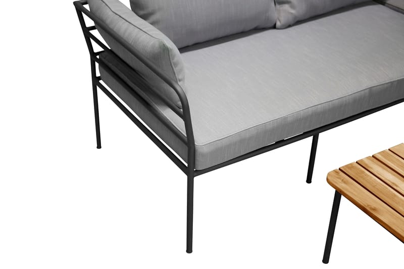 Penh Hjørnesofa Sort/Natur - Venture Home - Altanmøbler - Sofagrupper udendørs - Loungesæt