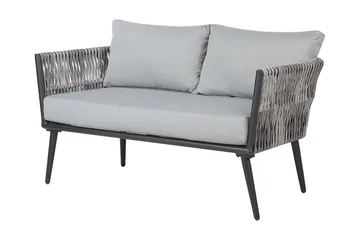 Preveza Loungegruppe 120 cm - Grå - Havemøbler - Loungemøbler - Loungesæt